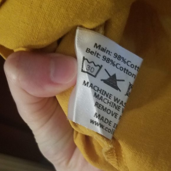 Sara Swing Dress Collectif London Yellow La La Land - Picture 4 of 7